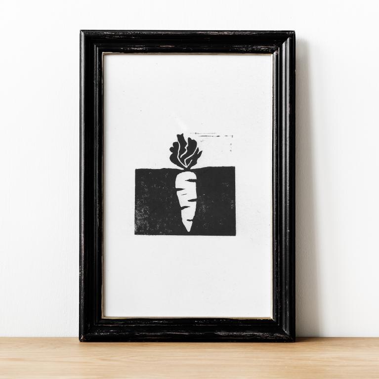 Affiche artisanale Troyes cadeau