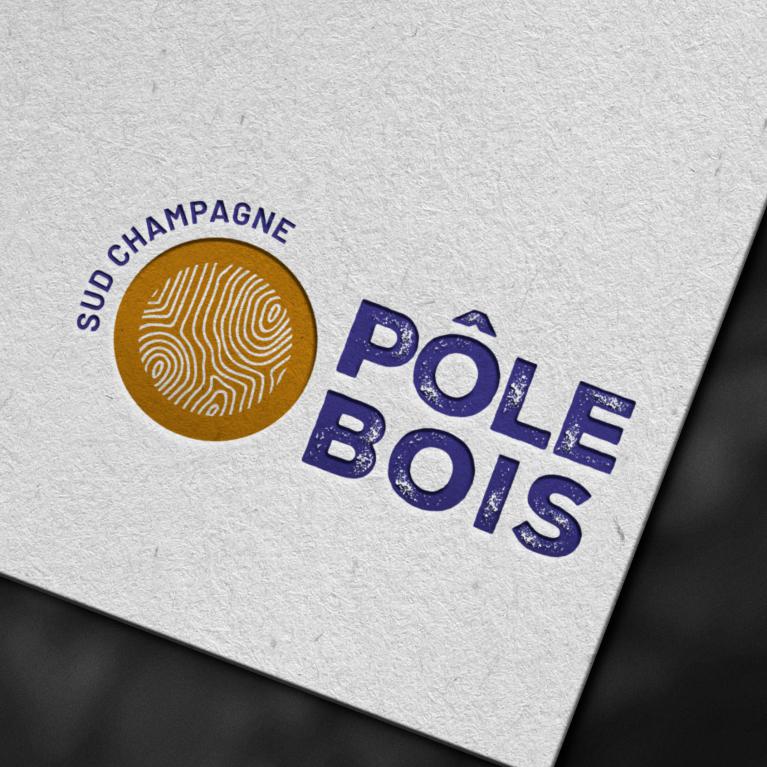 Création logo Pole Bois Sud Champagne Troyes