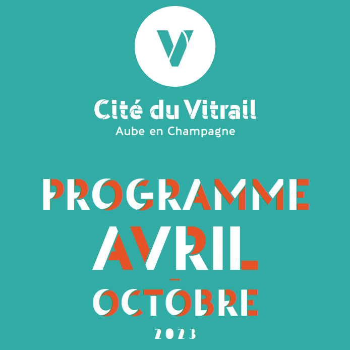 Création et mise en page programme Cité du Vitrail Troyes
