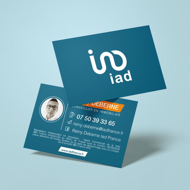 Création cartes et flyer IAD France