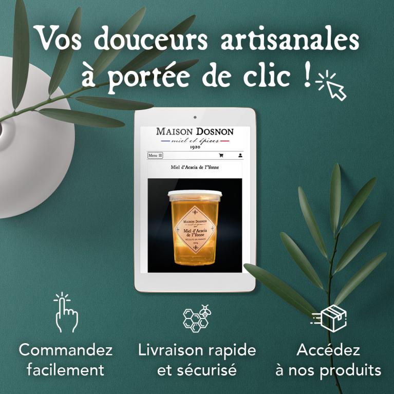 Etiquette miel création graphique Sens