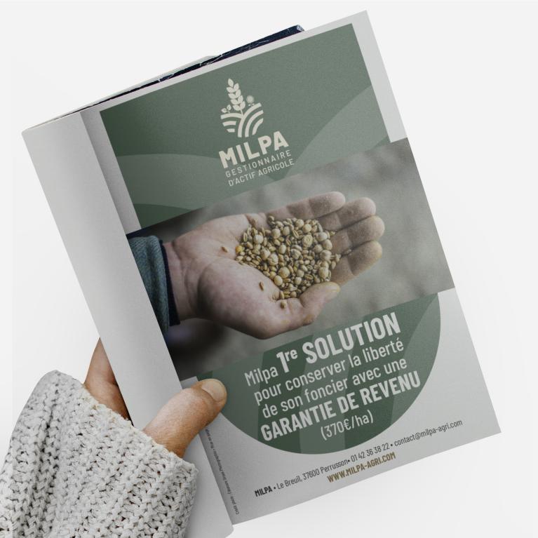 Mise en page encart presse agriculture